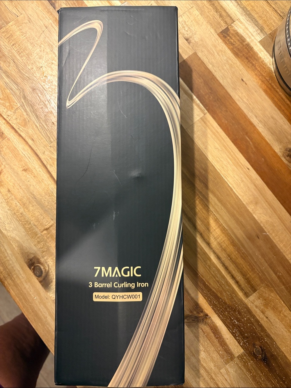 7MAGIC 3 Barrel Curling Iron - Black and Gold Packaging
